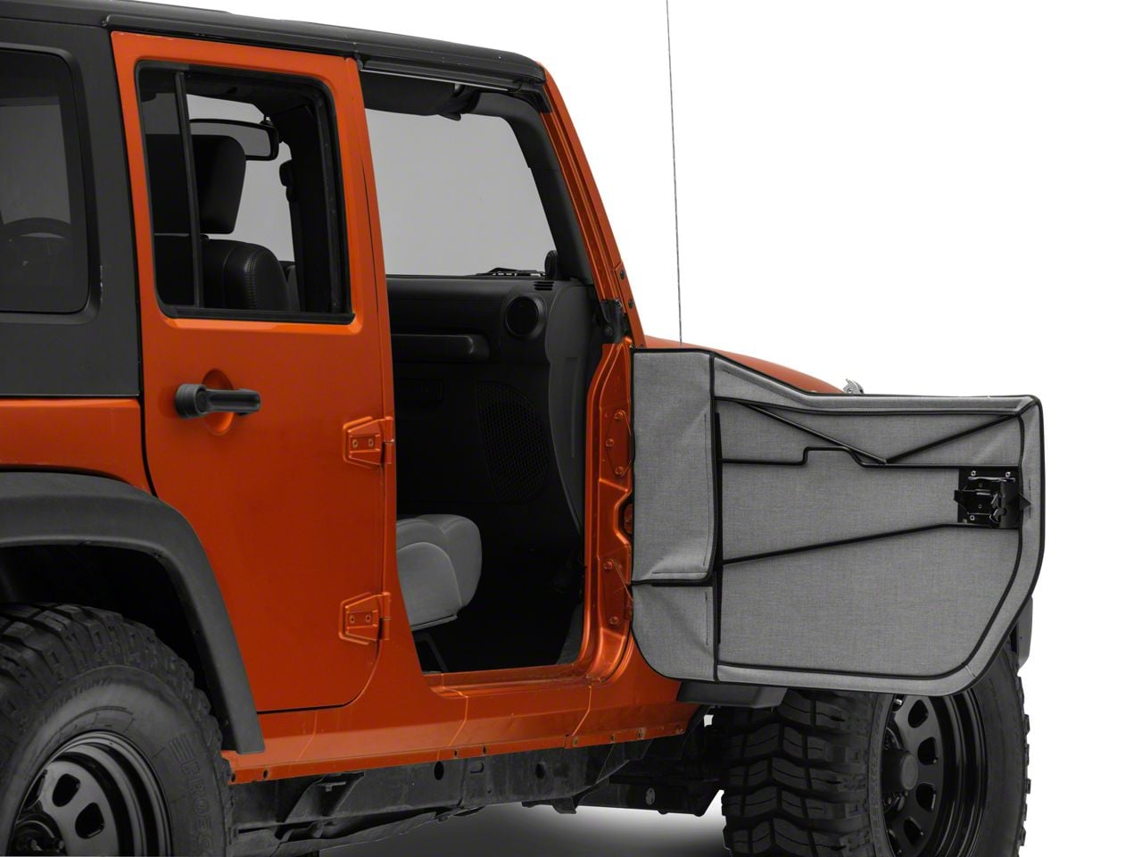 Bestop Jeep Wrangler Front Half Doors - Black Diamond 53040-35 (07