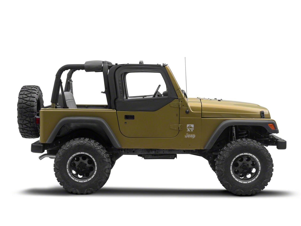 Bestop Jeep Wrangler Soft Upper Half Doors - Black Diamond 51790