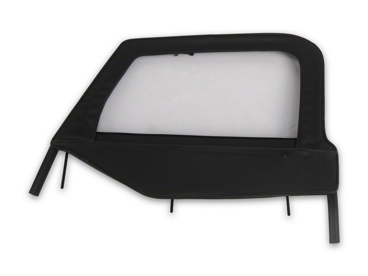 Bestop Jeep Wrangler Soft Upper Half Doors - Black Diamond 51790