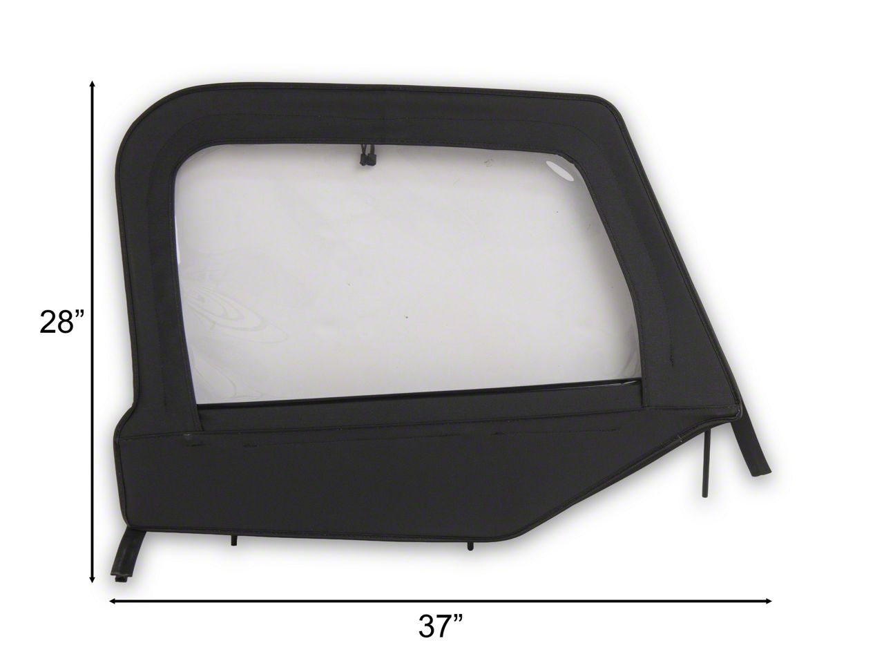 Bestop Jeep Wrangler Soft Upper Half Doors - Black Diamond 51790