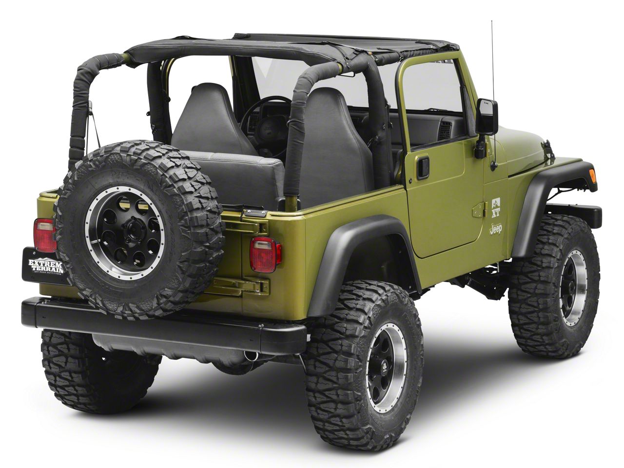 Bestop Jeep Wrangler Targa-Style Sun Bikini Top - Black Diamond  