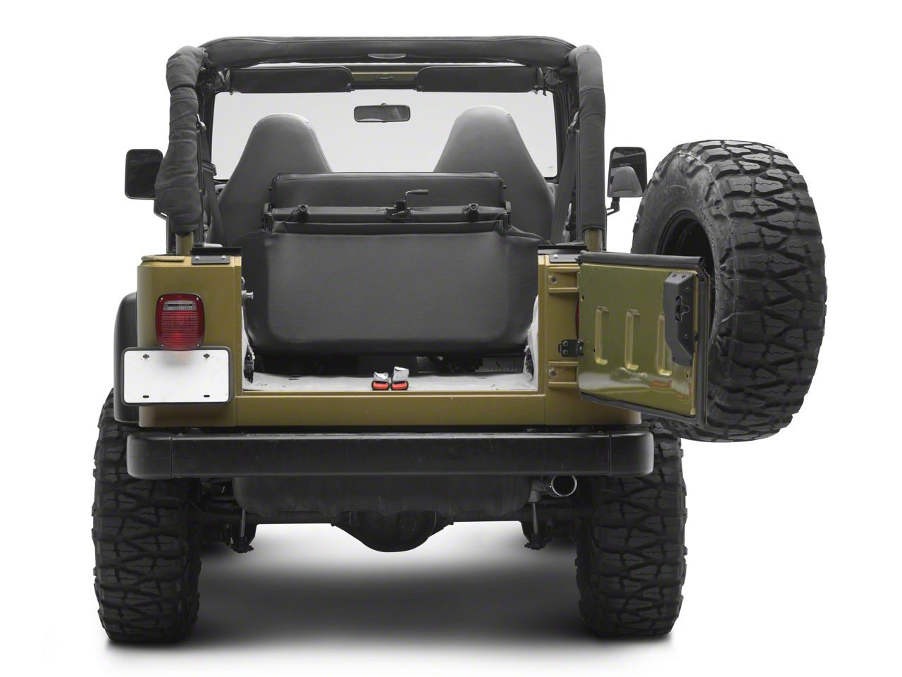 Bestop Jeep Wrangler Trailmax II Fold & Tumble Rear Bench Seat in  