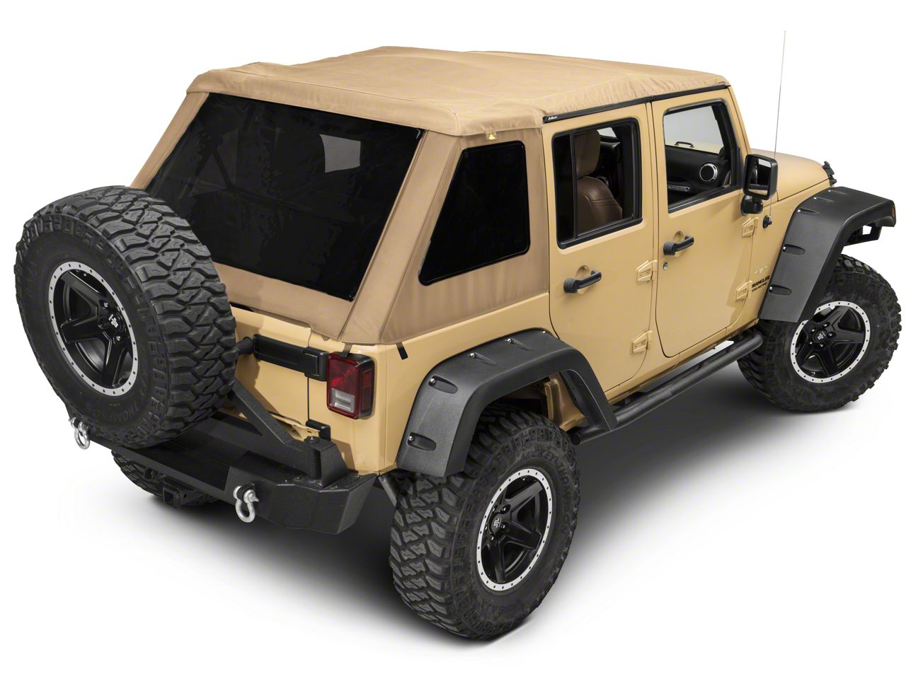 BESTOP DUALMATIC サントップ Bestop Jeep Wrangler Trektop NX Soft Top; Black Twill 56853