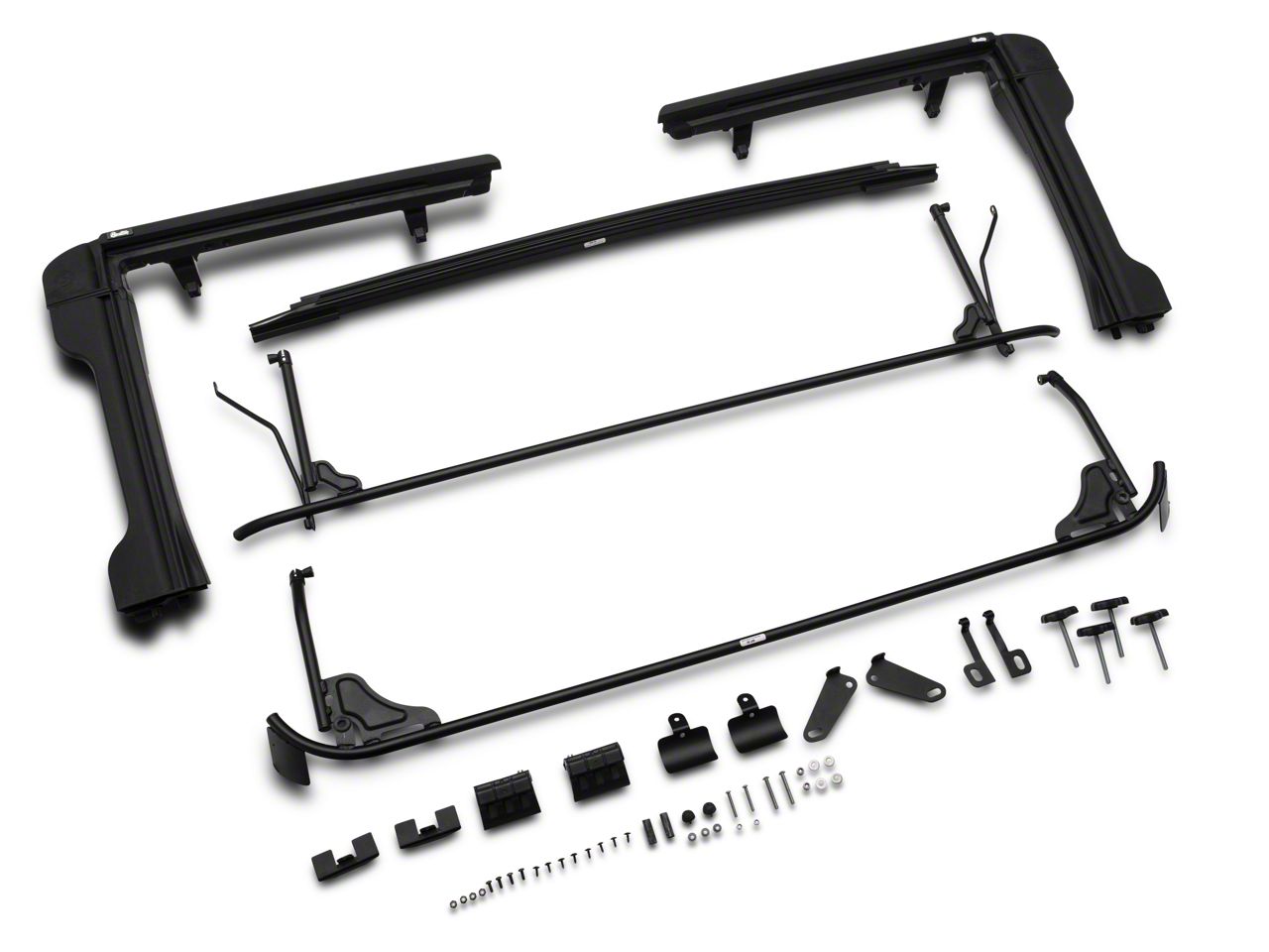 Bestop Jeep Wrangler Trektop NX Soft Top; Black Twill 56852-17 (07