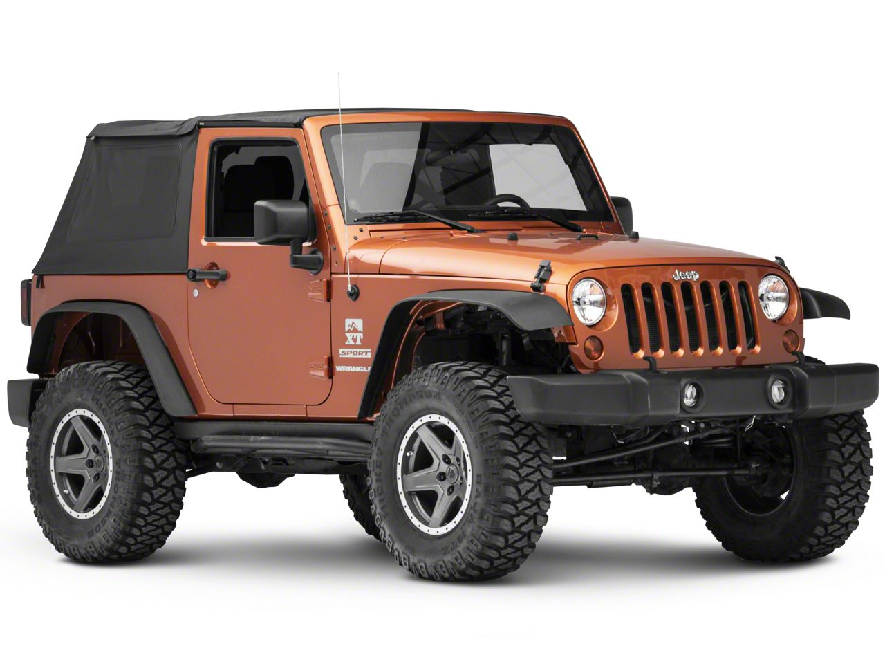 Bestop Jeep Wrangler Trektop NX Soft Top; Black Twill 56852-17 (07