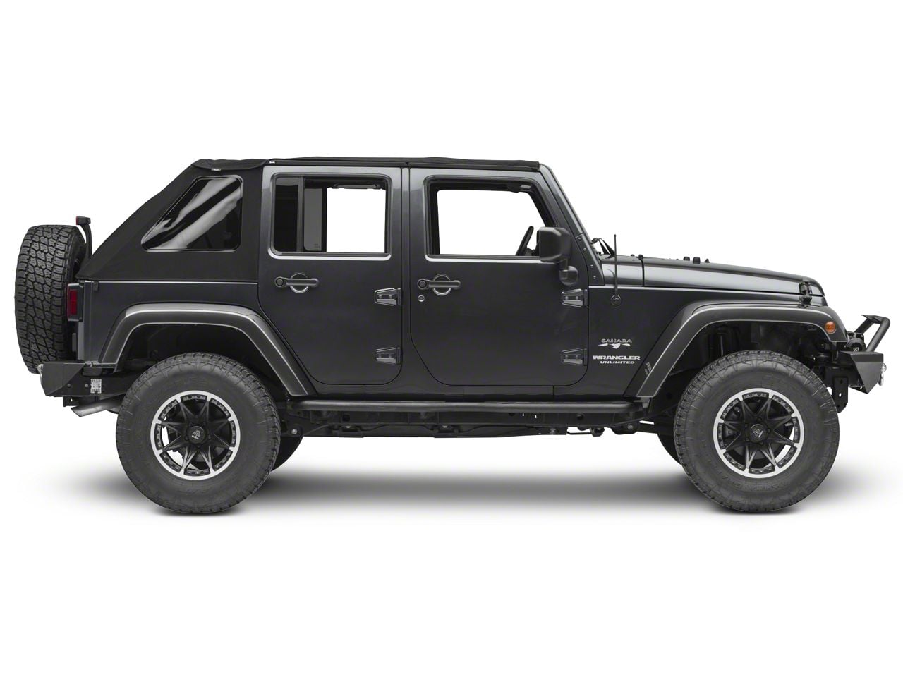 Bestop Jeep Wrangler Trektop NX Soft Top; Black Twill 56853-17 (07