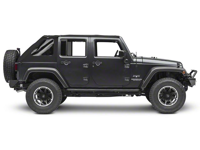 Bestop Jeep Wrangler Trektop NX Soft Top; Black Twill 56853 Bestop Jeep Wrangler Trektop NX Soft Top; Black Twill 56853