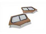 Bestop Upper Door Sliders for Supertop Classic, Sunrider or Halftop; Spice (88-95 Jeep Wrangler YJ)