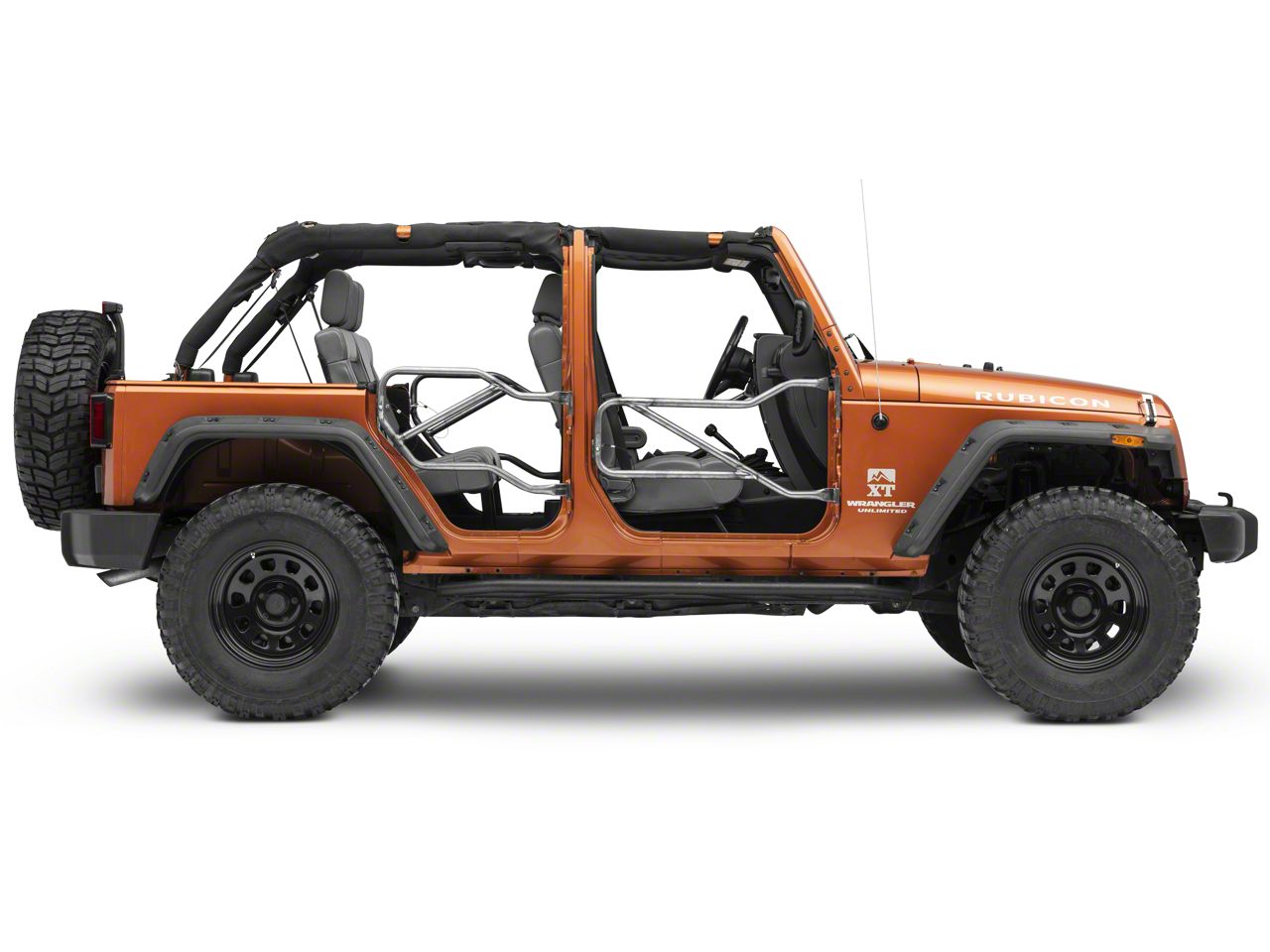 Steinjager Jeep Wrangler Front and Rear Trail Tube Doors Steinjager Jeep Wrangler Front and Rear Trail Tube Doors