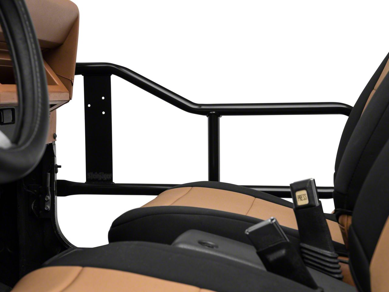 Steinjager Jeep Wrangler Trail Tube Doors - Black J0043574 (87-95