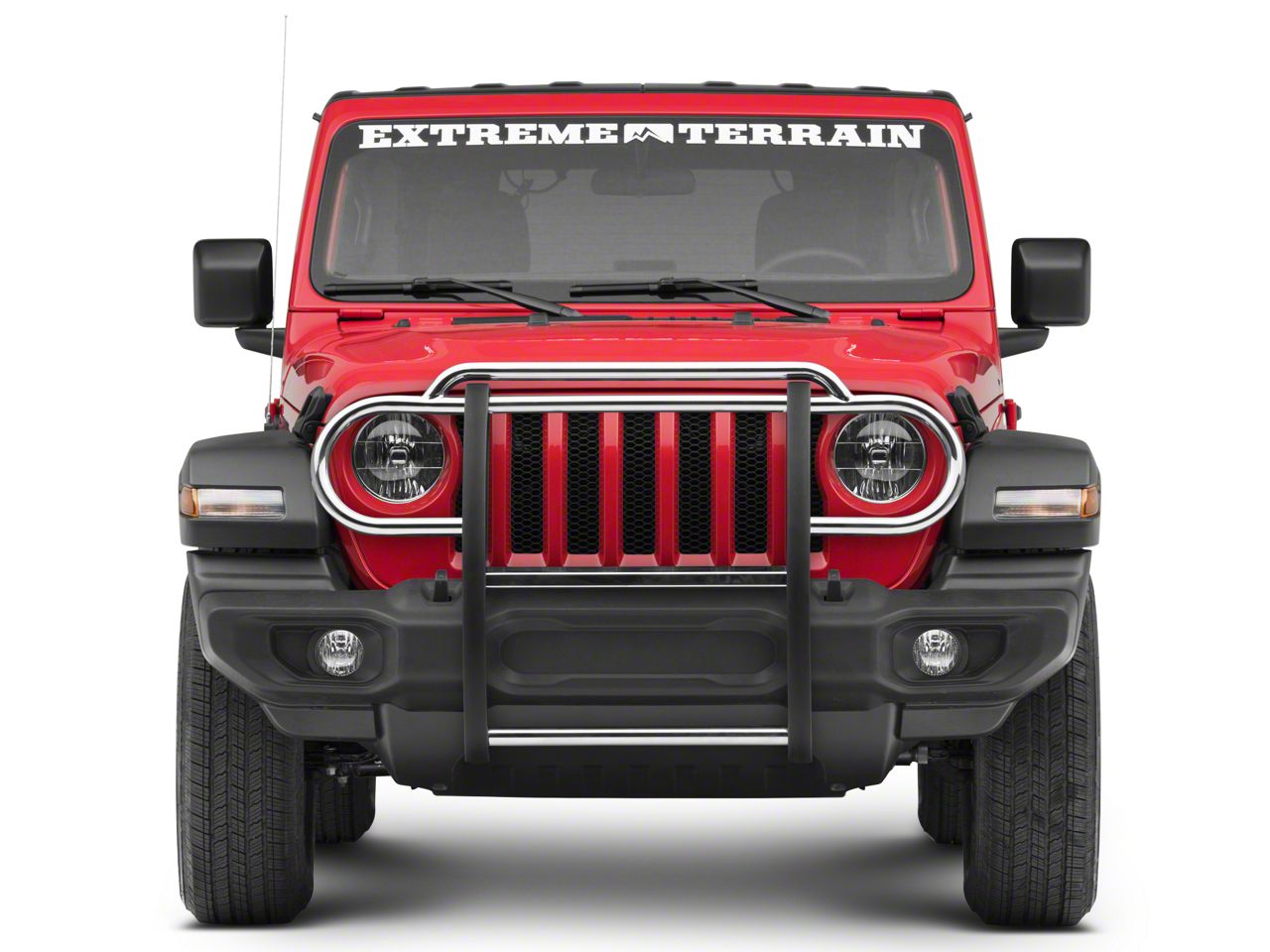 RedRock Jeep Wrangler Grille Guard; Stainless Steel J122641-JL (18