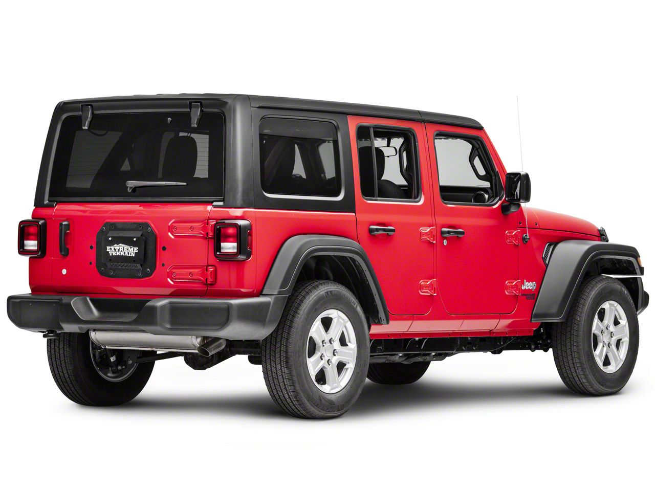 Barricade Jeep Wrangler Spare Tire Delete with License Plate