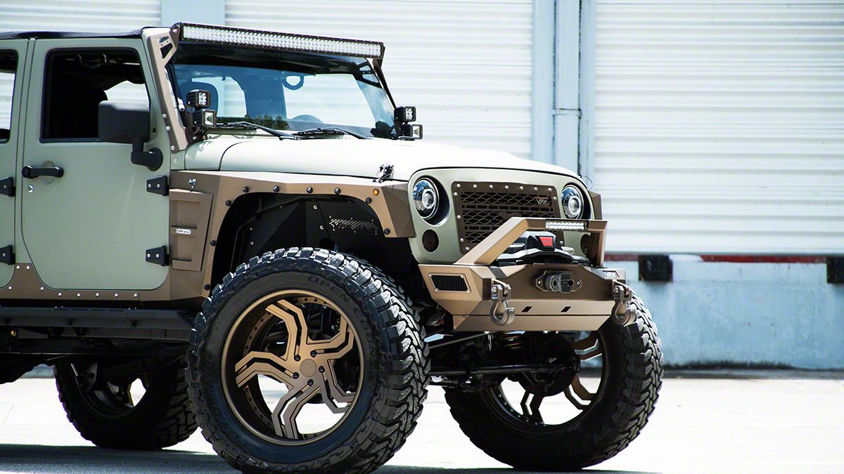 VPR 4x4 Jeep Wrangler Front Fenders - Bare Metal J123360 (07-18