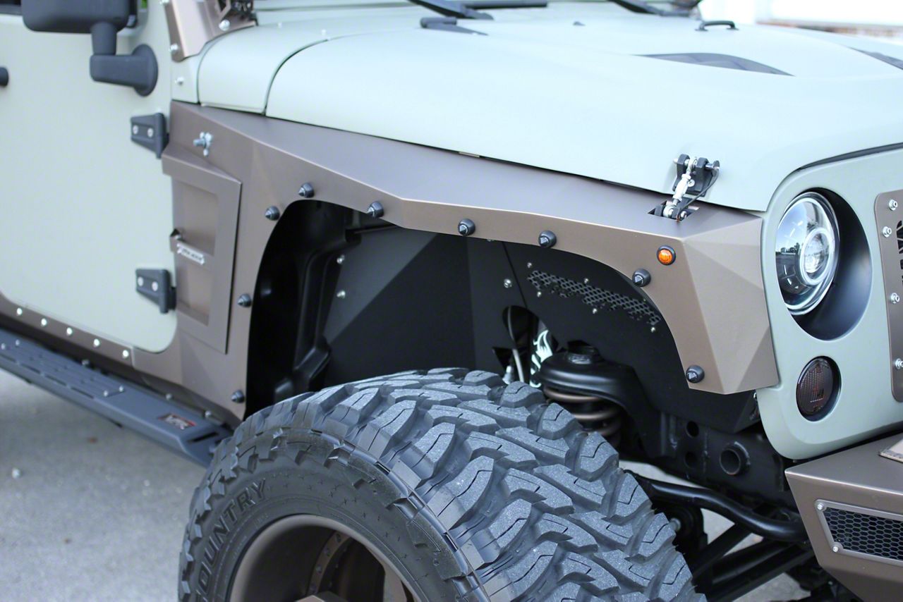 VPR 4x4 Jeep Wrangler Front Fenders - Bare Metal J123360 (07-18