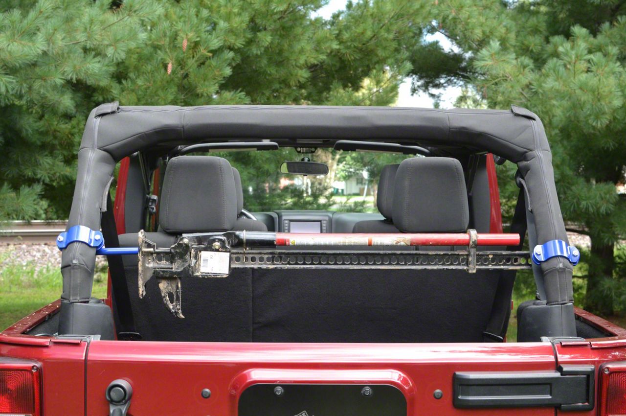 Steinjager Jeep Wrangler High Lift Jack Roll Bar Mount Kit; Hot