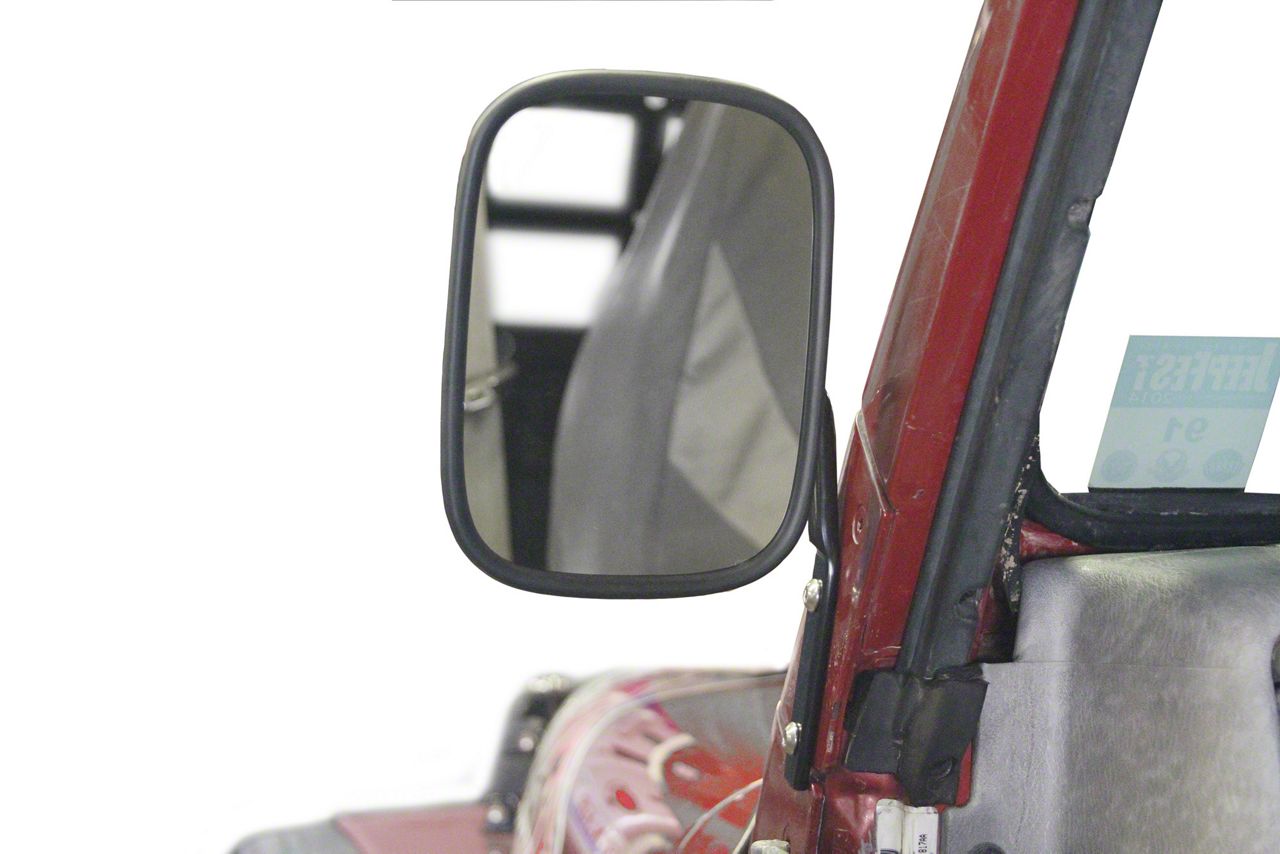 Steinjager Jeep Wrangler A-Pillar Mounted Mirror - Red Baron