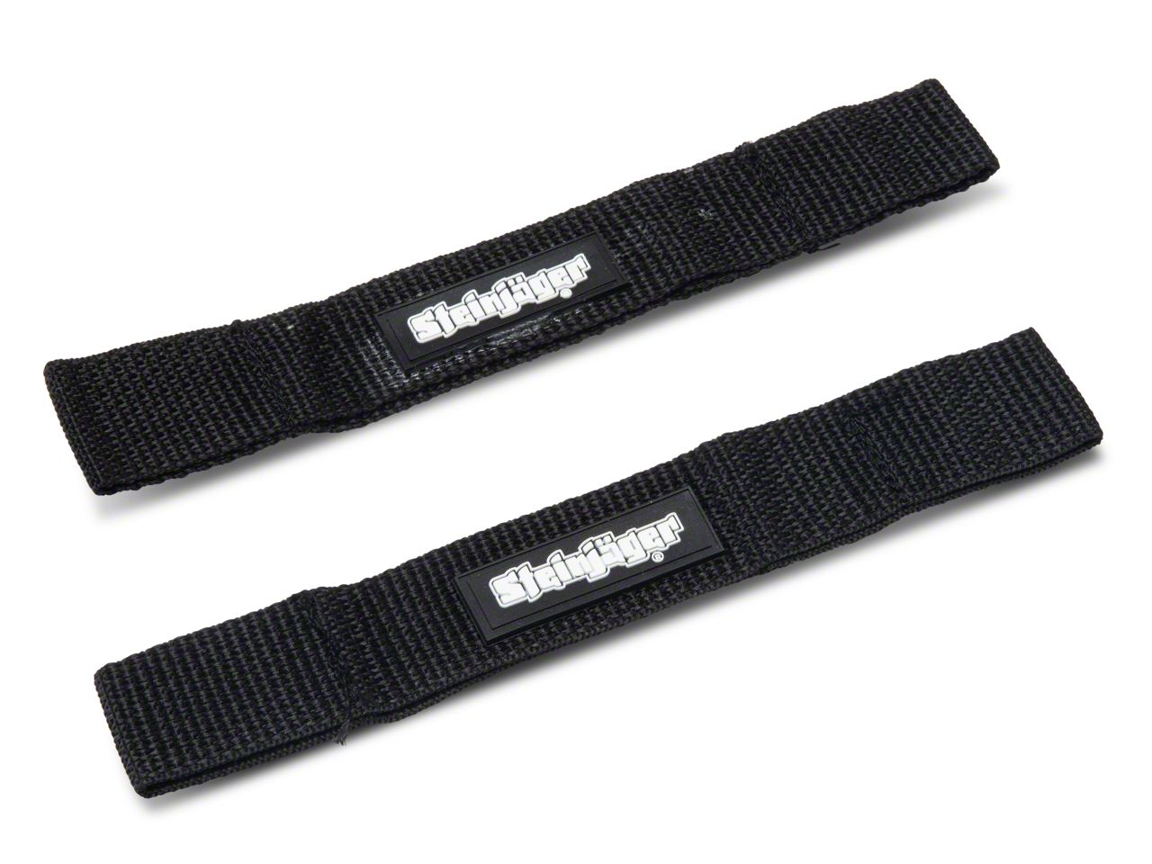Car Door Limiting Straps For Jeep Wrangler - 2pcs Black Shiny Green Nylon Straps, 1997-2019 Models