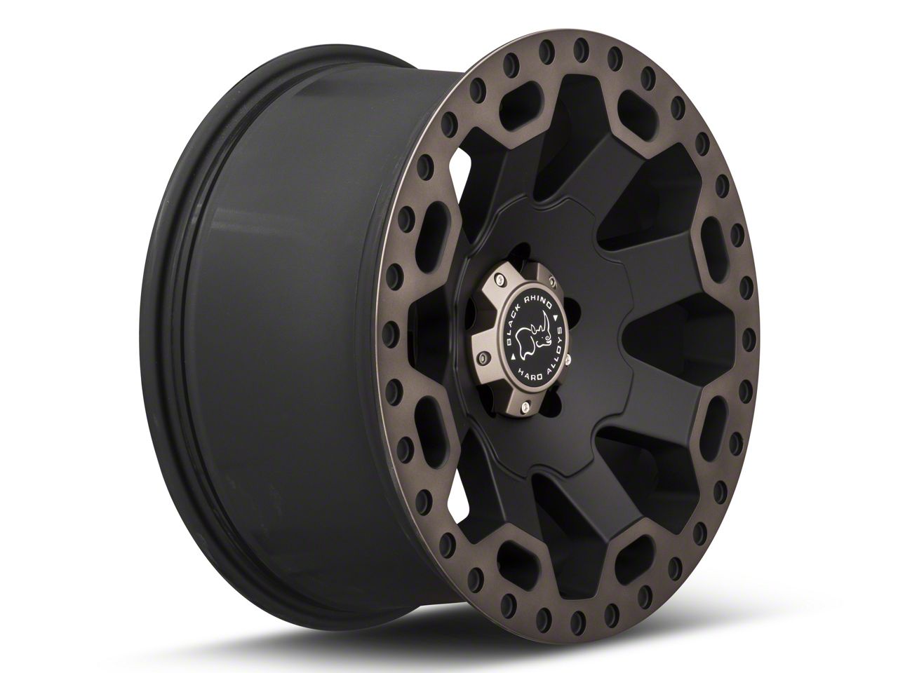 Black Rhino Jeep Wrangler Warlord Matte Black with Machined
