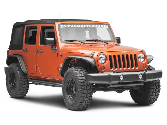 Barricade Jeep Wrangler Tubular Fender Flares J125976 (07-18 Barricade Jeep Wrangler Tubular Fender Flares J125976 (07-18
