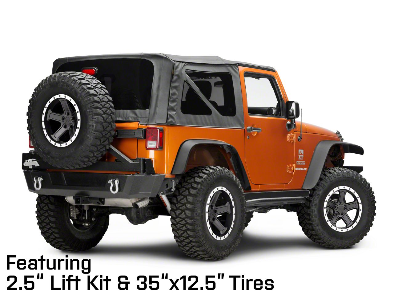 Rovos Wheels Jeep Wrangler Tenere Matte Black with Machined Lip