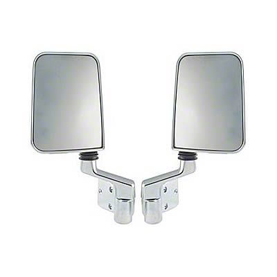 キング・イン・ザ・ミラー Bestop Wrangler HighRock 4X4 Replacement Mirrors - Black 51262-01