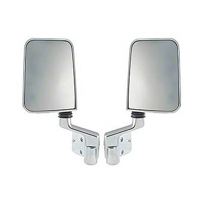 Bestop Wrangler HighRock 4X4 Replacement Mirrors - Black 51262-01