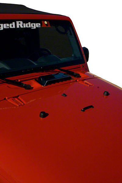 Rugged Ridge Cowl Vent Scoop; Chrome (98-18 Jeep Wrangler TJ JK)