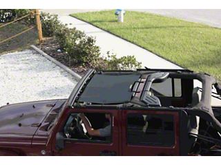 Durable Sunshade Mesh Bikini Top Net Cover Protección UV para Jeep Wrangler 1987-2006 YJ TJ Accesorios, Estilo de 5 Estrellas Durable Sunshade Mesh Bikini Top Net Cover Protección UV para Jeep Wrangler 1987-2006 YJ TJ Accesorios, Estilo de 5 Estrellas