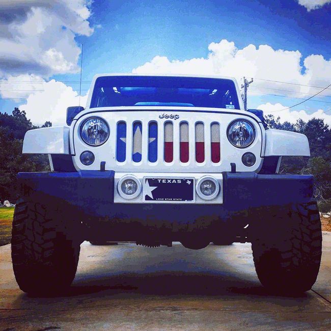 Jeep Wrangler Grille Insert; Texas State Flag (07-18 Jeep Wrangler