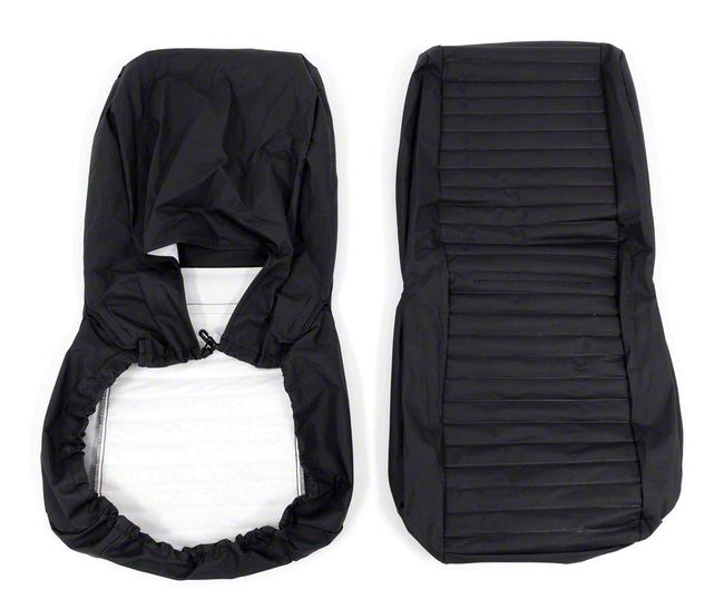 Bestop Jeep Wrangler Front Low Back Seat Covers Black Denim 29225 15 66 80 Jeep CJ5 CJ7
