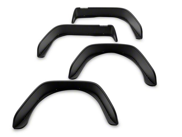 Bushwacker Jeep Wrangler Flat Style Fender Flares - Front Bushwacker Jeep Wrangler Flat Style Fender Flares - Front
