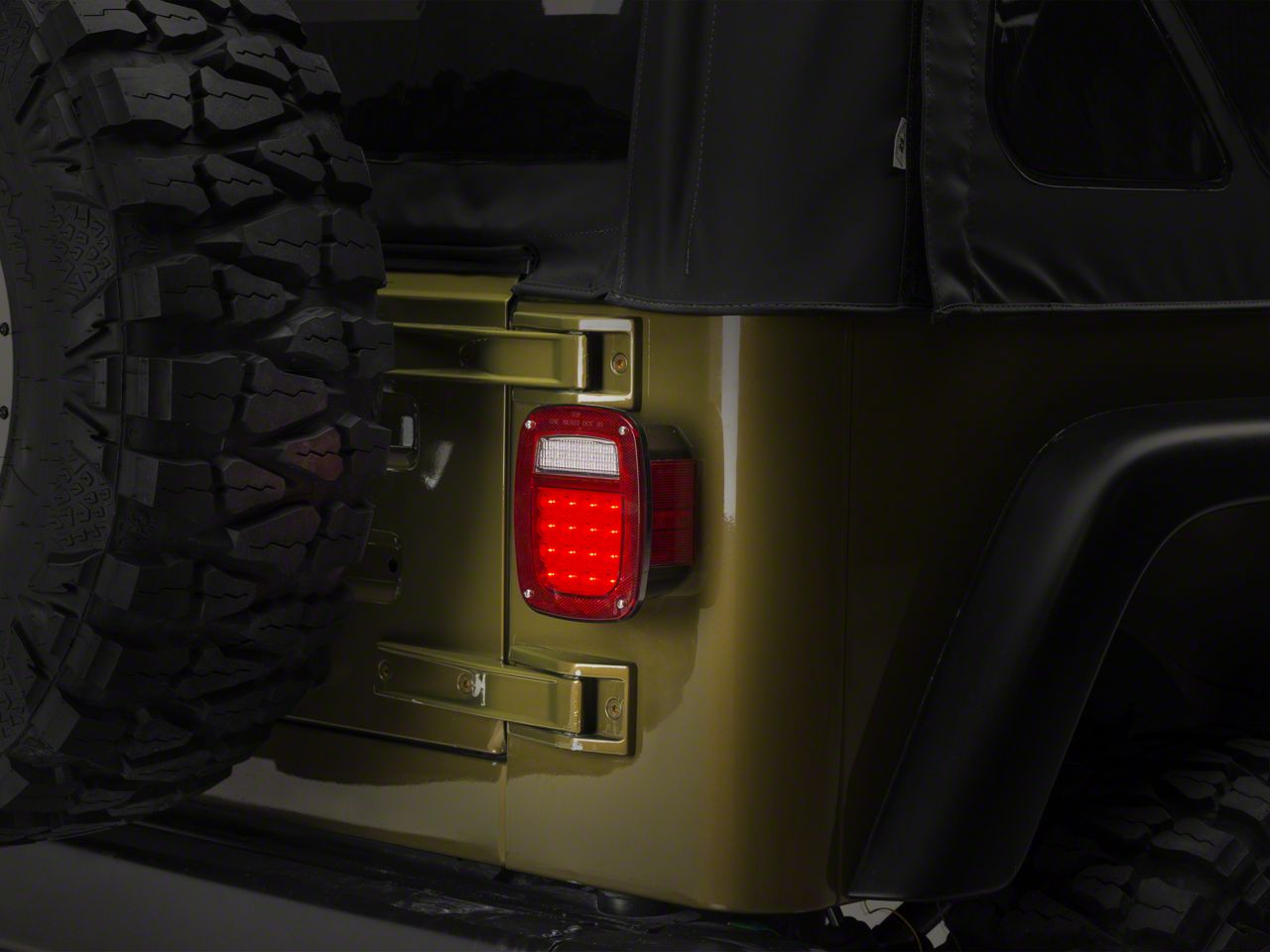 Rugged Ridge Jeep Wrangler LED Tail Light; Passenger Side
