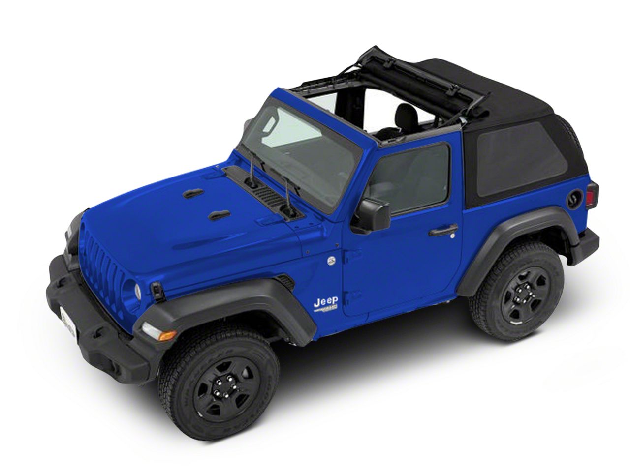 Bestop Jeep Wrangler Trektop NX Soft Top; Black Twill 56862