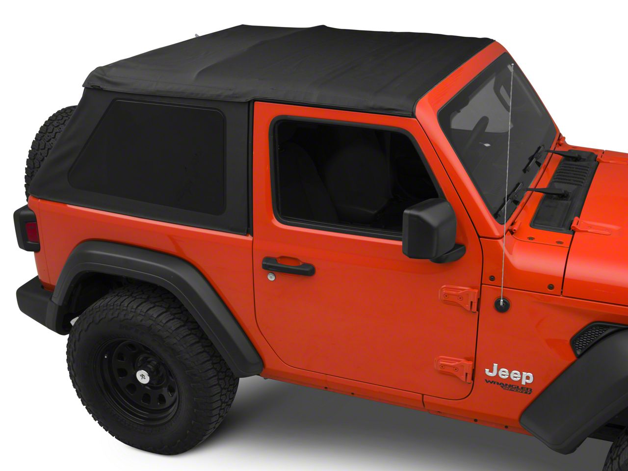 Bestop Jeep Wrangler Trektop NX Soft Top; Black Diamond 56862-35