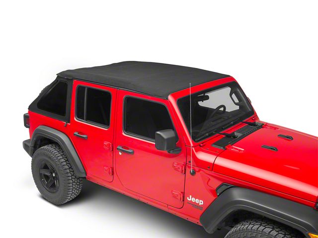 Bestop Jeep Wrangler Trektop NX Soft Top; Black Twill 56863 Bestop Jeep Wrangler Trektop NX Soft Top; Black Twill 56863