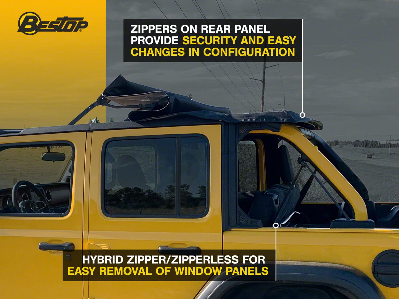 Bestop Jeep Wrangler Trektop NX Soft Top; Black Diamond 56863-35