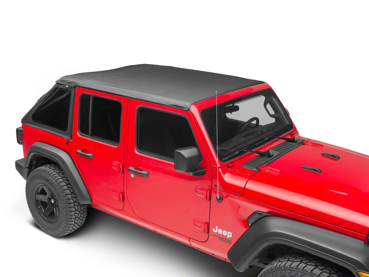 Bestop Jeep Wrangler Trektop NX Soft Top; Black Diamond 56863-35