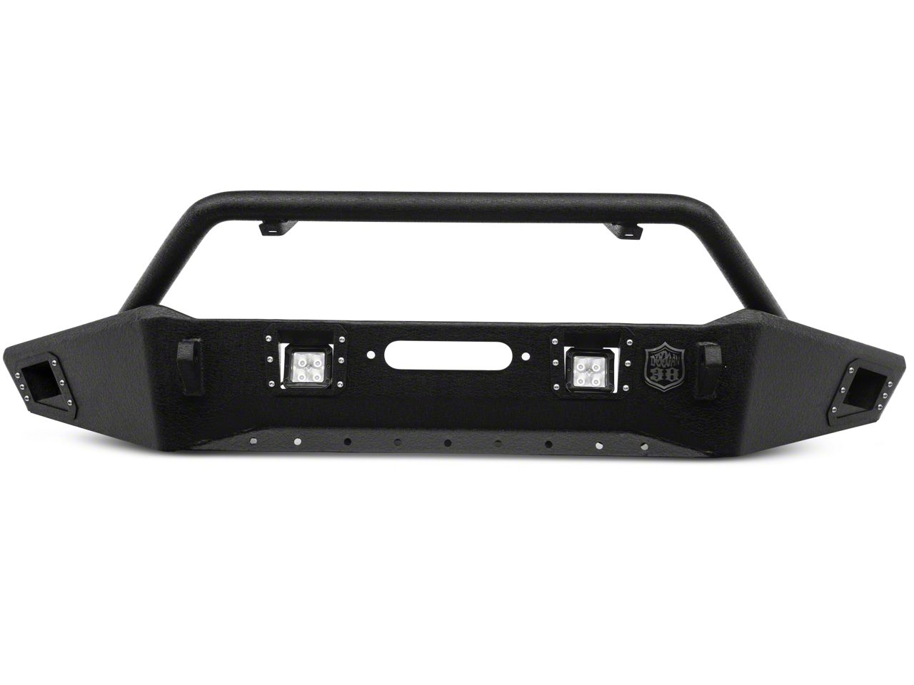 Deegan 38 by Mammoth Jeep Wrangler Front Bumper with KC HiLiTES