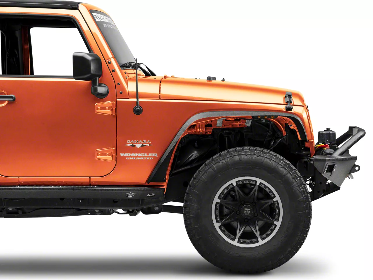 Deegan 38 by Mammoth Jeep Wrangler Front Bumper with KC HiLiTES