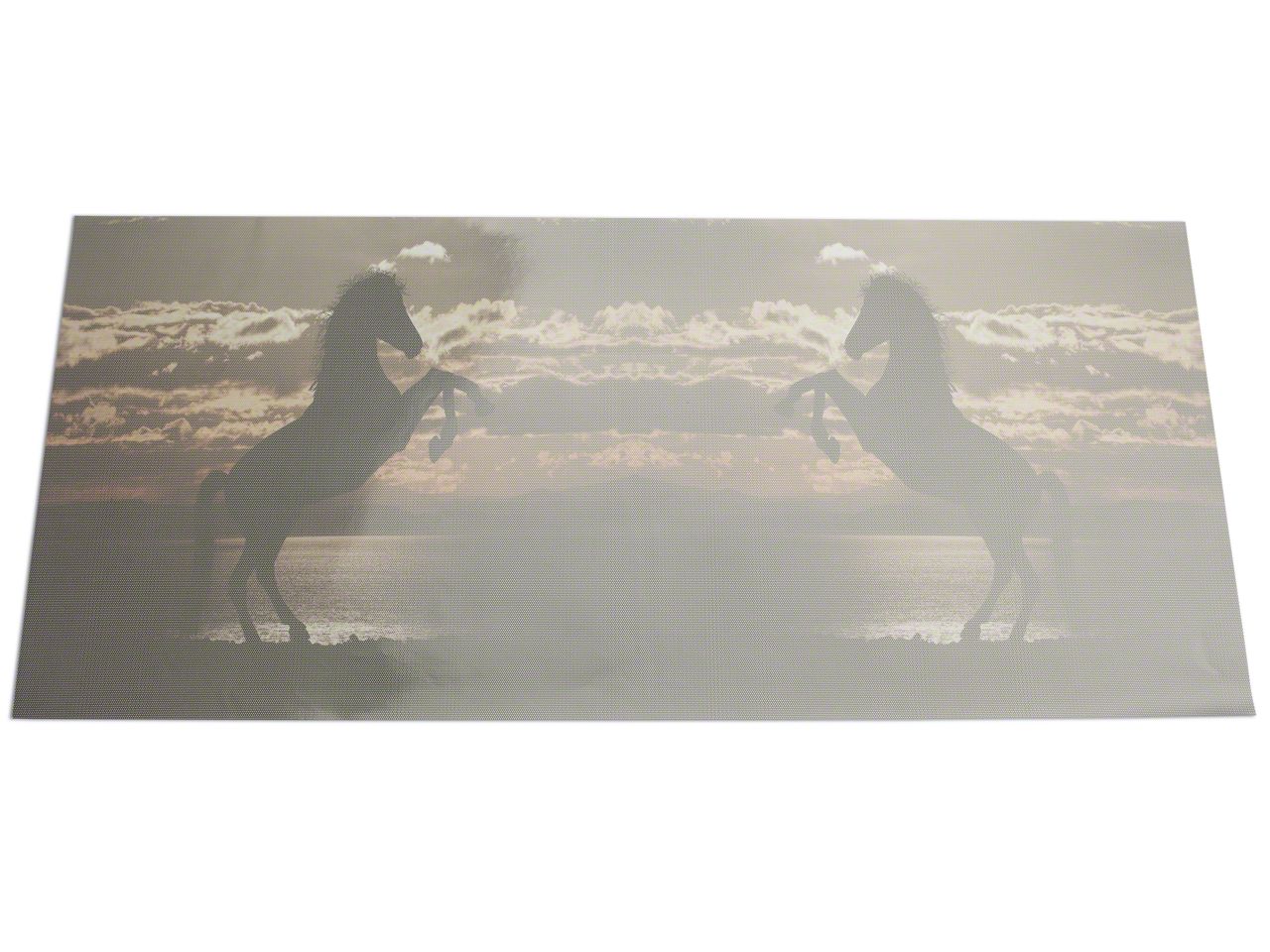 SEC10 Jeep Wrangler Perforated Stallion Rear Window Decal