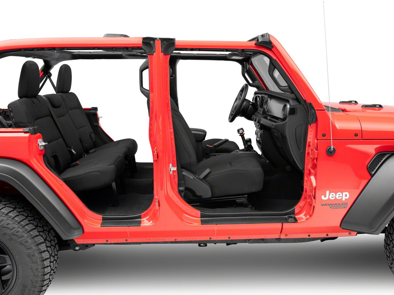 Rugged Ridge Jeep Wrangler All-Terrain Door Entry Guards 11216.32