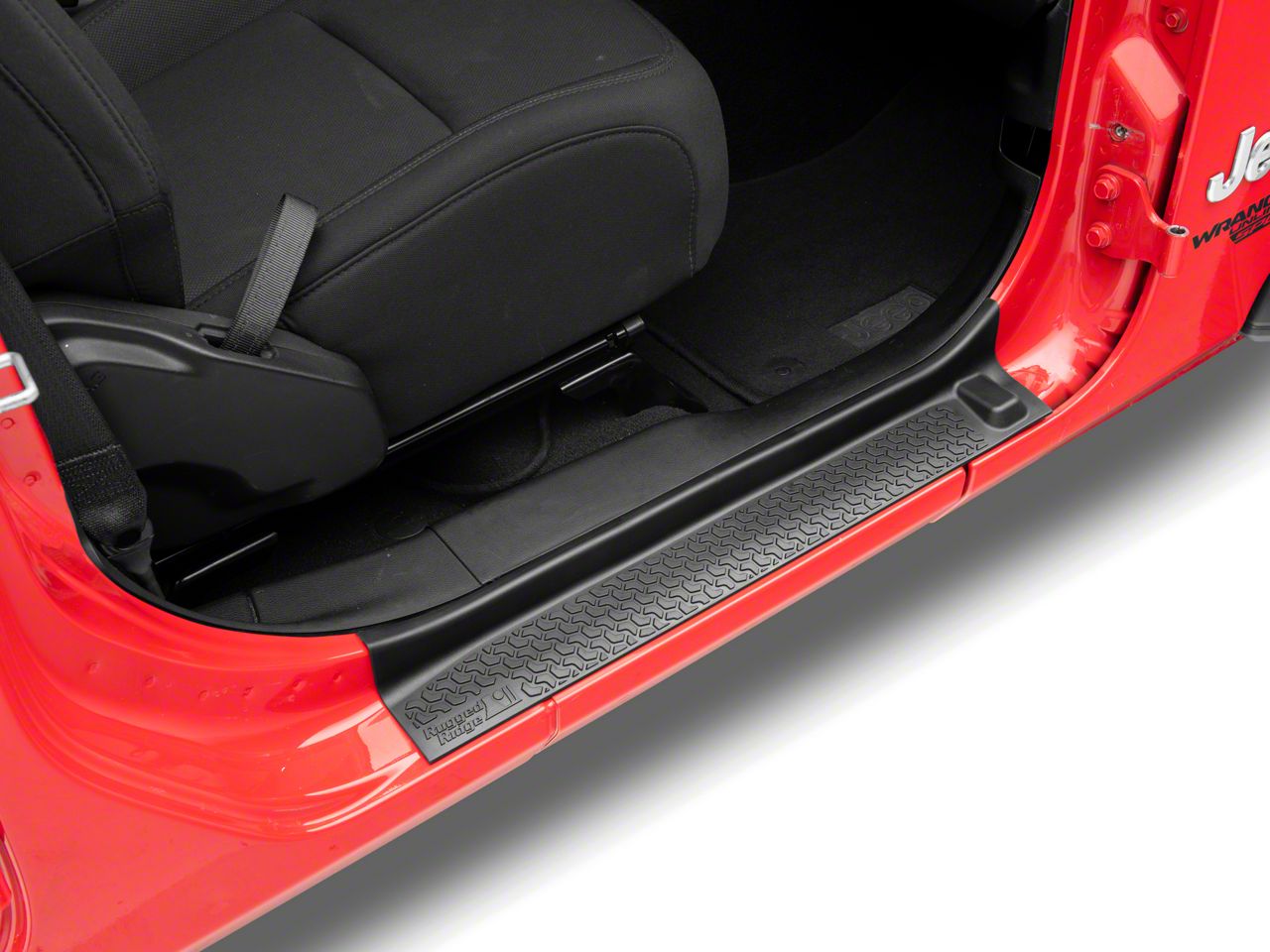 RuggedRidge 正規品　ドアシールガード 4ピースセット Rugged Ridge Jeep Wrangler All-Terrain Door Entry Guards 11216.32