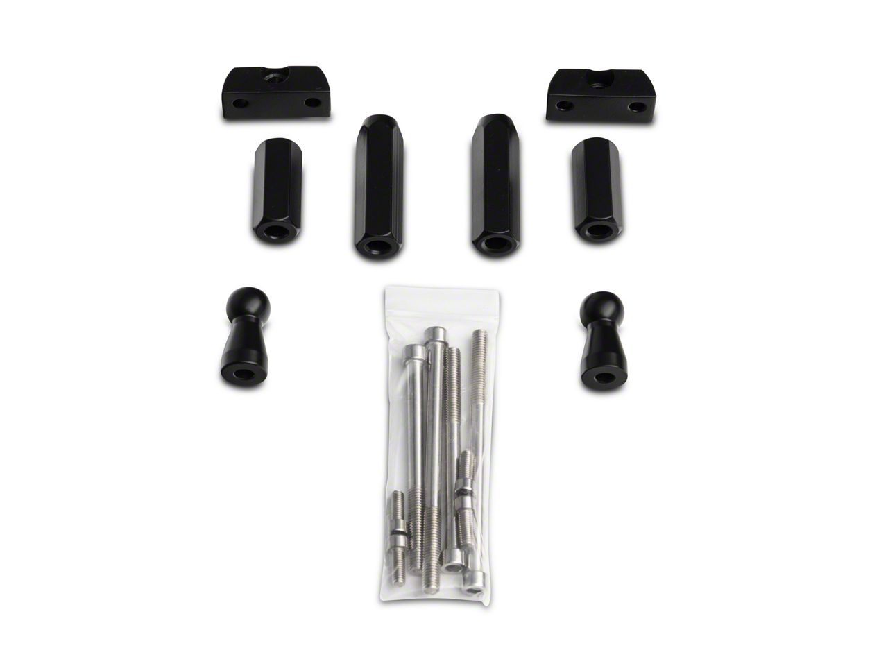 Rugged Ridge Jeep Wrangler Aluminum Front Grab Handles - Black