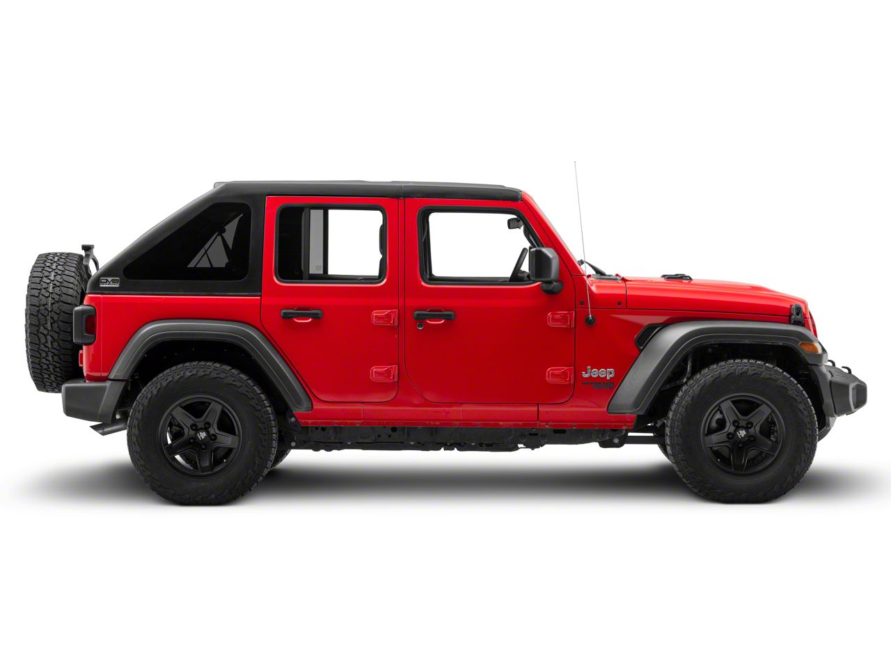 DV8 Hard Tops Jeep Wrangler 2-Piece Razor Fastback Hard Top HTJL02