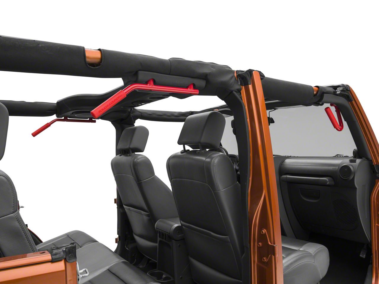Rough Country Jeep Wrangler Solid Steel Front and Rear Grab