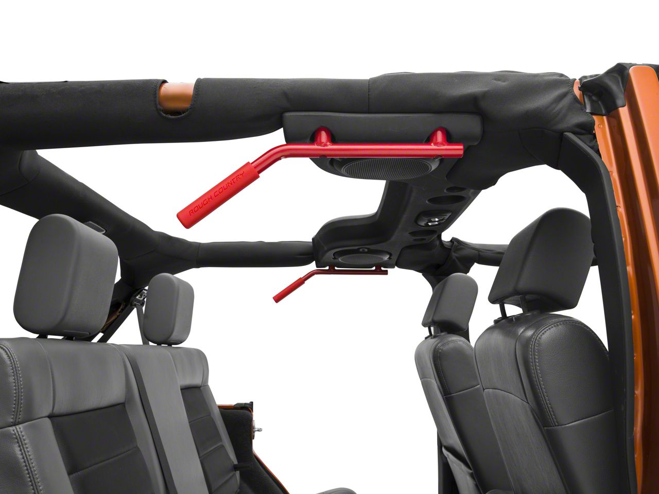 Rough Country Jeep Wrangler Solid Steel Front and Rear Grab