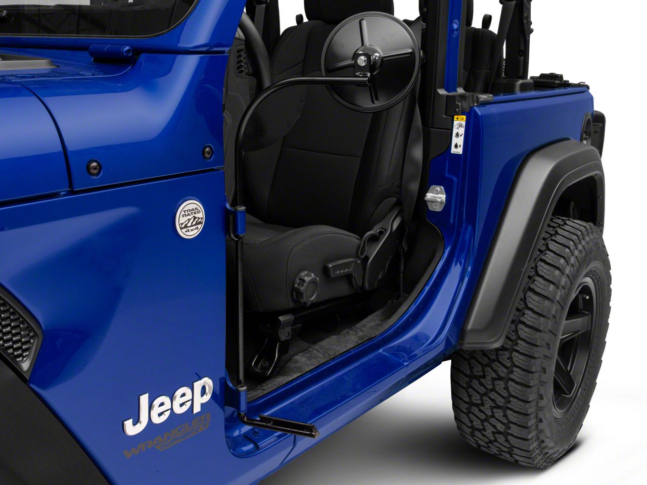 JTopsUSA Jeep Wrangler JPEGGZ Mirror and Foot Peg Kit