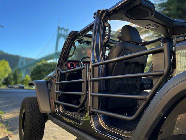 Barricade Jeep Wrangler Tubular Adventure Doors; Rear Barricade Jeep Wrangler Tubular Adventure Doors; Rear