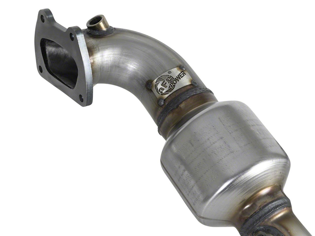 AFE Jeep Wrangler Twisted Steel Downpipe; Street Series 48