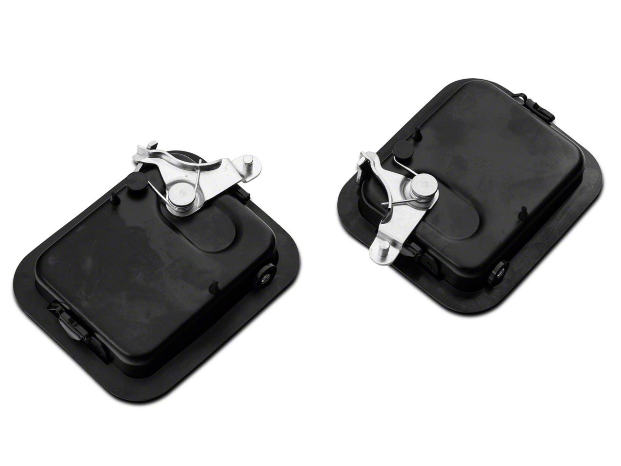 Black Outside Exterior Full Door Handles 3-PC Set Includes Driver Passenger And Tailgate Door Compatible With Jeep Wrangler 1987-2006 TJ